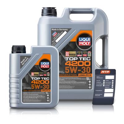 Liqui Moly 6 L Top Tec 4200 5W-30 + Ölwechsel-Anhänger [Hersteller-Nr. 10802808]
