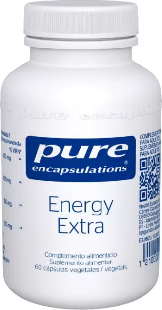 Pure Encapsulations Energy Extra 60 cápsulas vegetais