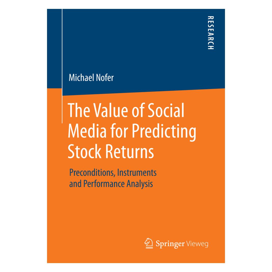Springer The Value of Social Media for Predicting Stock Returns (Englisch, Softcover, Michael Nofer) (55585528)