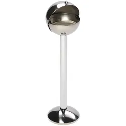 Standascher VAR WH 240 Kugelascher Standgerät Edelstahl aus poliertem Edelstahl und sicherem Standfuß aus Edelstahl