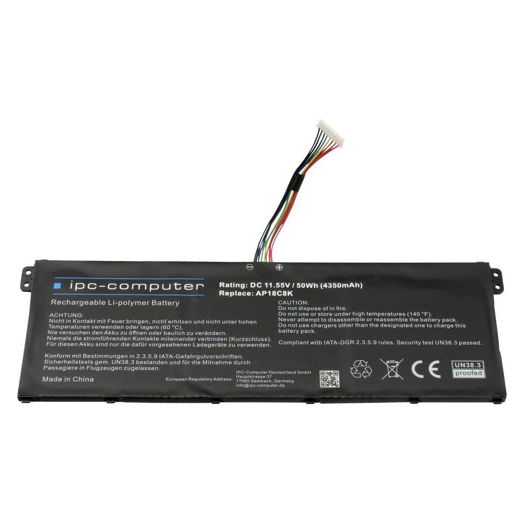 IPC Notebook-Akku AP18C8K REPLACE 11.55 V 4350 mAh Acer (4350 mAh) (AP18C8K REPLACE)