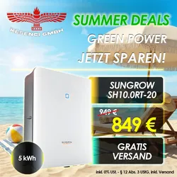 SUMMER DEALS ! Sungrow Hybrid Wechselrichter 10 kW Notstrom SH10.0RT-20