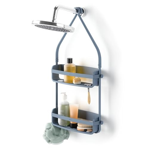 Umbra Flex Hangend Doucherek met 2 Planken, Leisteen Blauw