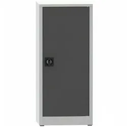 KOVONA Werkstattregalschrank, 2 Einlegeböden, verschweißt, 508 x 400 x 1150 mm, grau / Graphit