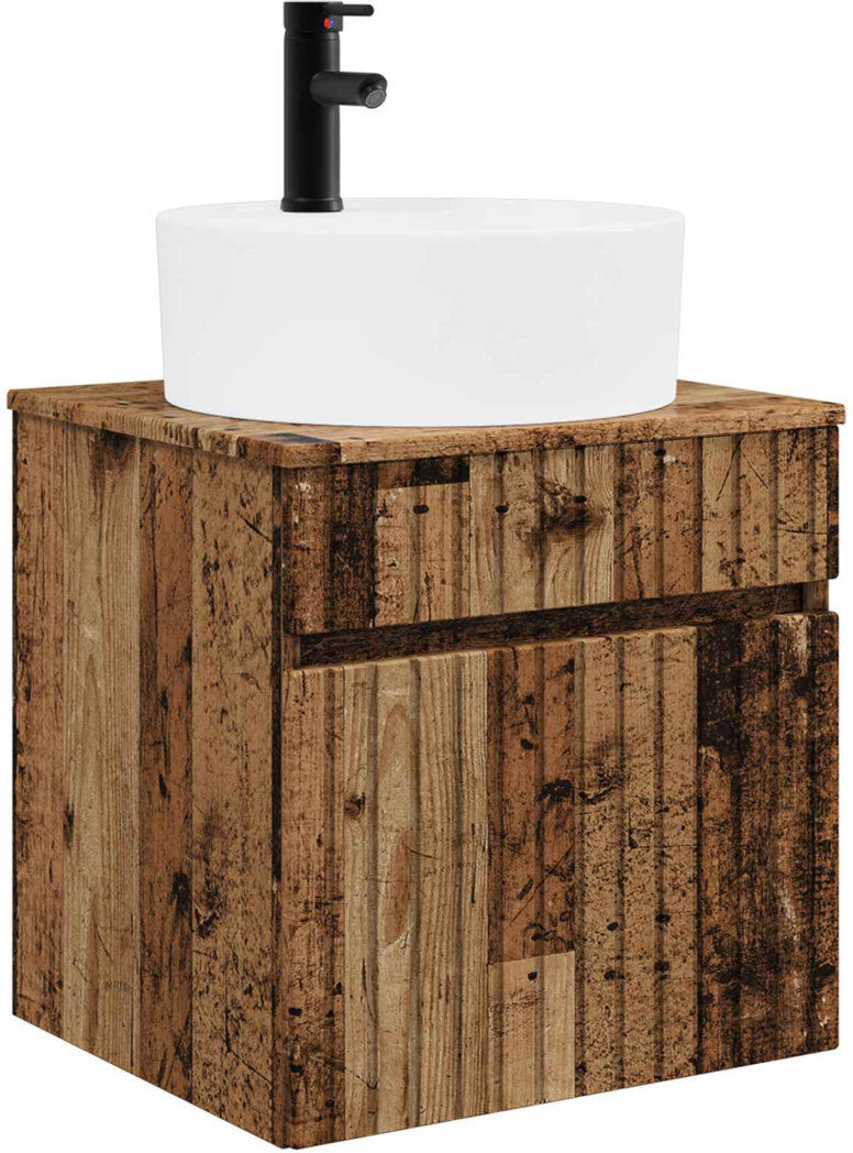 Ebern Designs 490 mm Bathroom Vanity Old Wood