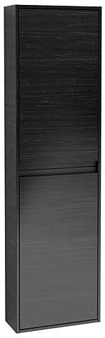 Villeroy und Boch Villeroy & Boch Antheus Hochschrank B06801PW Black Ash, 48x170x20cm, Anschlag rechts