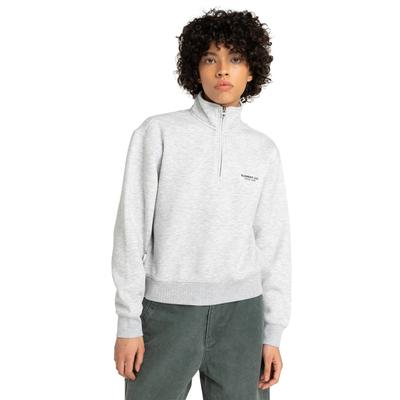 Sweatshirt ELEMENT "Element Co", Damen, Gr. XS, grau (mid grau heather), Obermaterial: 85% Polyester, 15% Baumwolle., Sweatshirts Sweatshirt