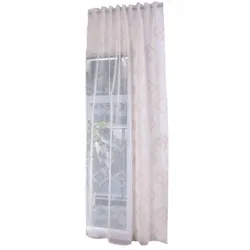 GARDINE VALENCIA HxB 245x145 cm Natur Taupe Chevron