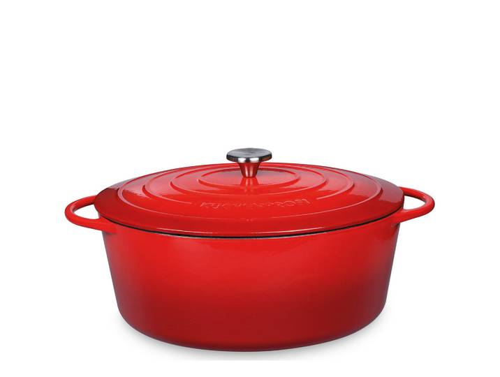 Küchenprofi Bratentopf Provence, Rot, Metall, 8.9 L, 14 cm, Kochen, Töpfe, Bräter