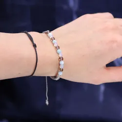 Zodiac Crystal Candle with Gemstone Bracelet - Cancer