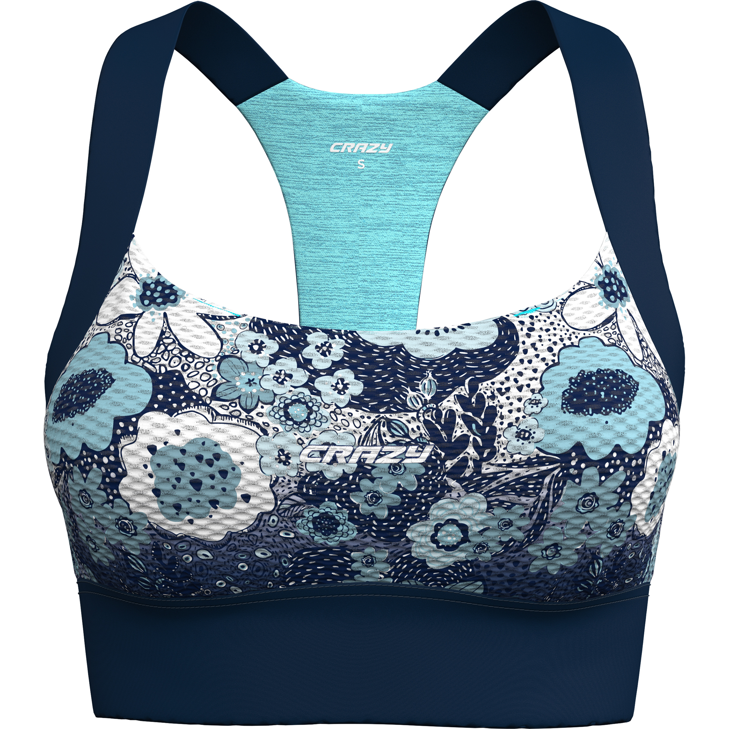 Crazy Lightning Sport BH Damen Sport-BHs blau Größe XS Elastisch