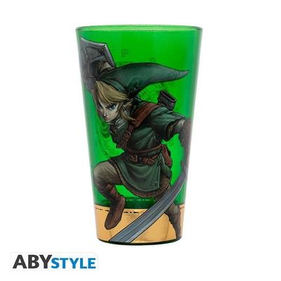 THE LEGEND OF ZELDA - Premium Large Glass - 400ml - Link box