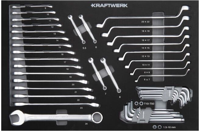 Kraftwerk Anneau à fourche / Insert anneau 46 pièces (105.102.012)