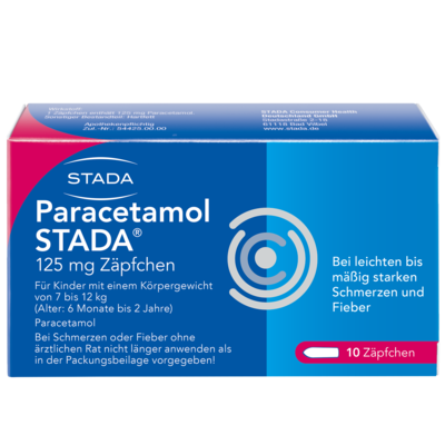 STADA Consumer Health Deutschland GmbH PARACETAMOL STADA 125 mg Zäpfchen 10 St 03798429