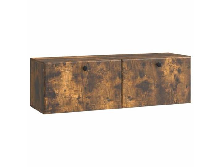 Makastle Hängender TV-Schrank Geräucherte Eiche 98x31x30 cm