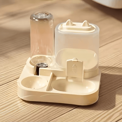 Inspire Picks 2 in 1 Large Capacity Automatic Pet Feeder & Water Dispenser 1 Pcs Yellow one Size