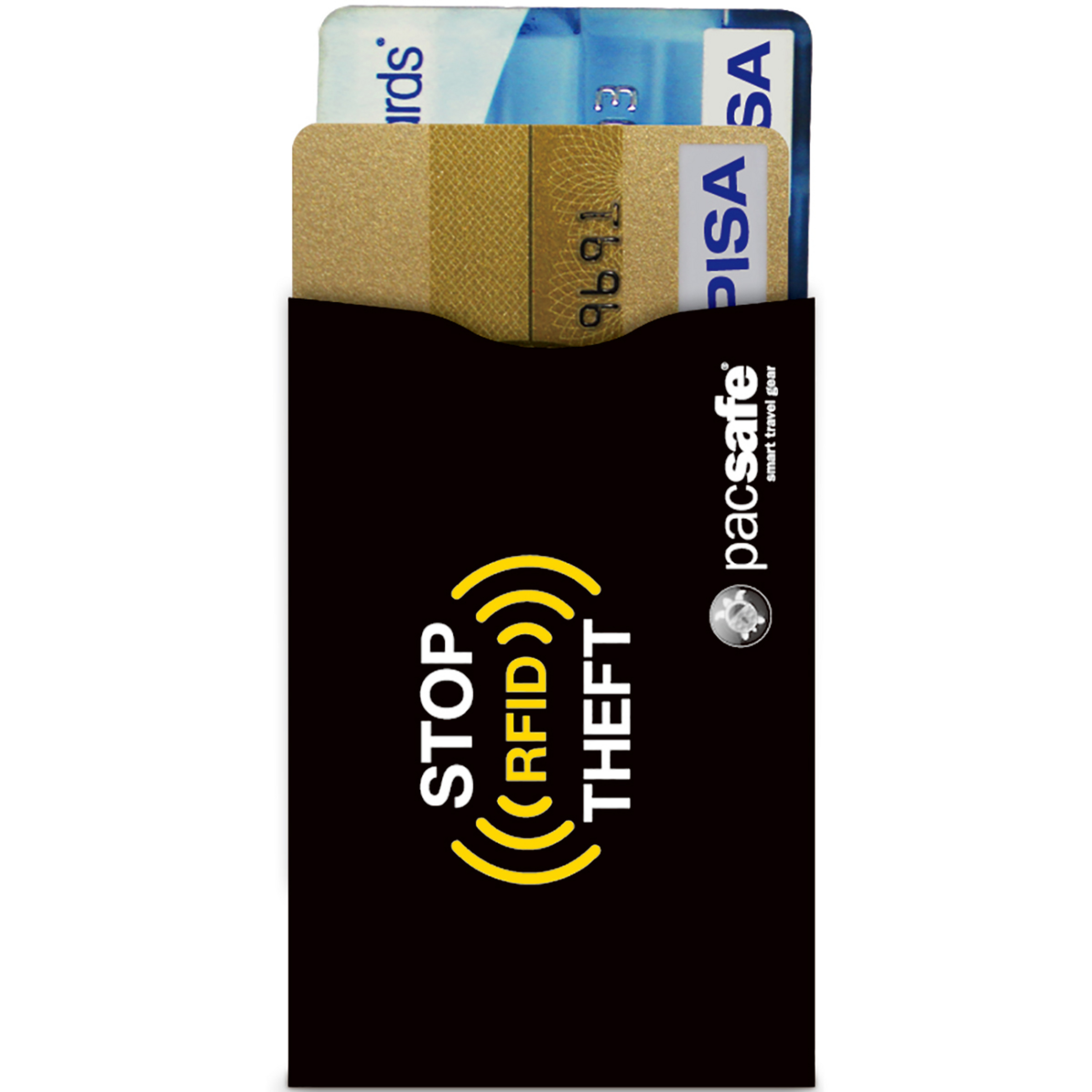Pacsafe Rfid Sleeve 25 Kartenschutz 2er-Set Reisedokumententaschen schwarz Reise