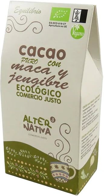 Alternativa3 CACAU PURO COM MACA E GENGIBRE BIO 125g