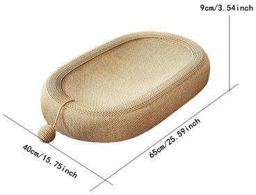 Uplift Picks Sisal Cat Scratcher Lounge Board With Interactive Ball Toy large