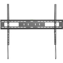 StarTech Flat-Screen TV Wall Mount - Fixed (Wand, 75 kg, 60" - 100"), TV Wandhalterung, Schwarz