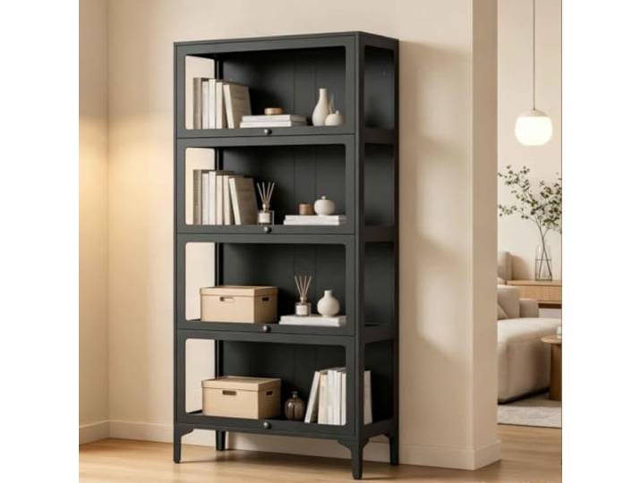 Gavoir Vitrinenschrank Wohnzimmer Vitrine Glas Schwarz Sammlervitrine Stehend Vitrinenschrank Küche Modern