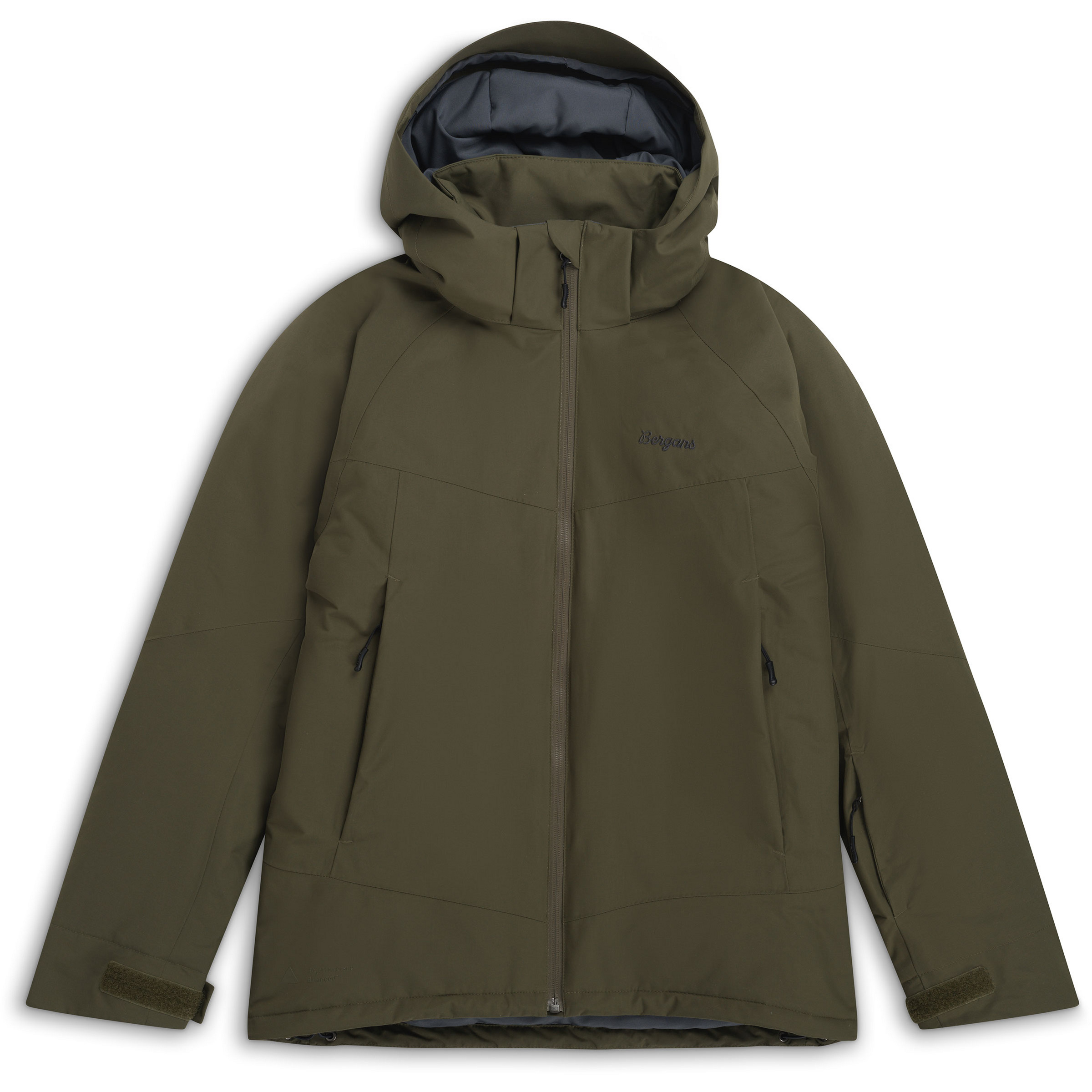 Bergans Storetind Insulated Shell Kinder Isolationsjacke oliv Größe 140 Skifahren | Freeride Elastisch Wasserabweisend