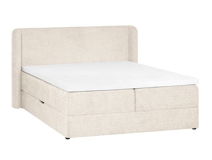 Boxspringbett MARGOT beige 140x200cm fest