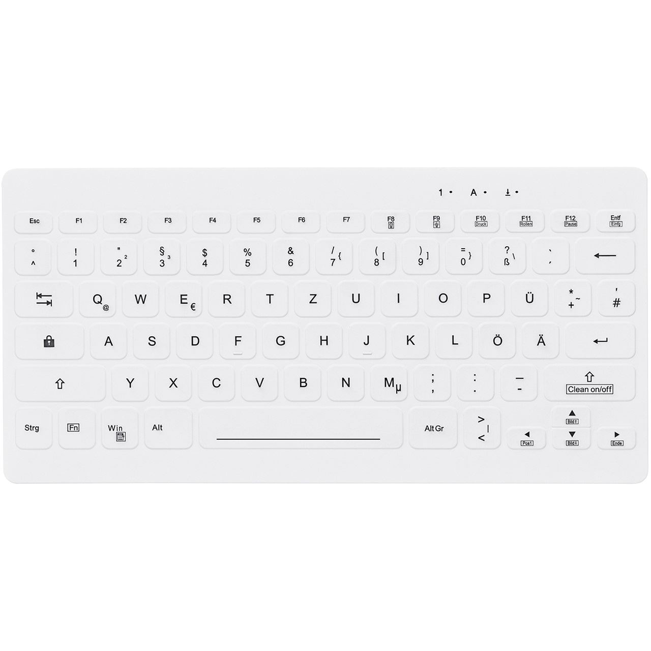 Contour ACTIVE KEY Mini Hygiene Tastatur Ultraflat wei?