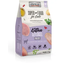 MAC's Kitten Geflügel & Shrimps Katzentrockenfutter 7 Kilogramm