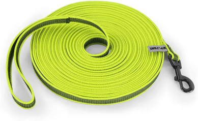 Inspire Picks Long Training Dog Leash Dual Color Latex Silk Lead For Small & Large Dogs ls Yellow 15m