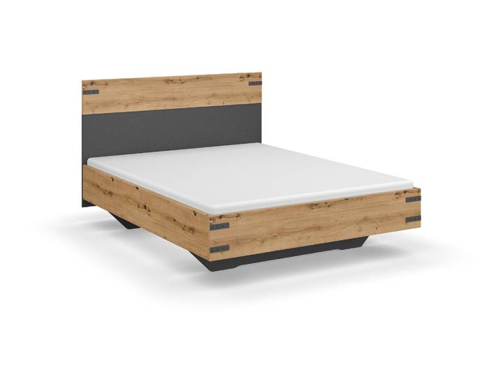 rauch Bett »Butte« - 145x207x101cm - grau -