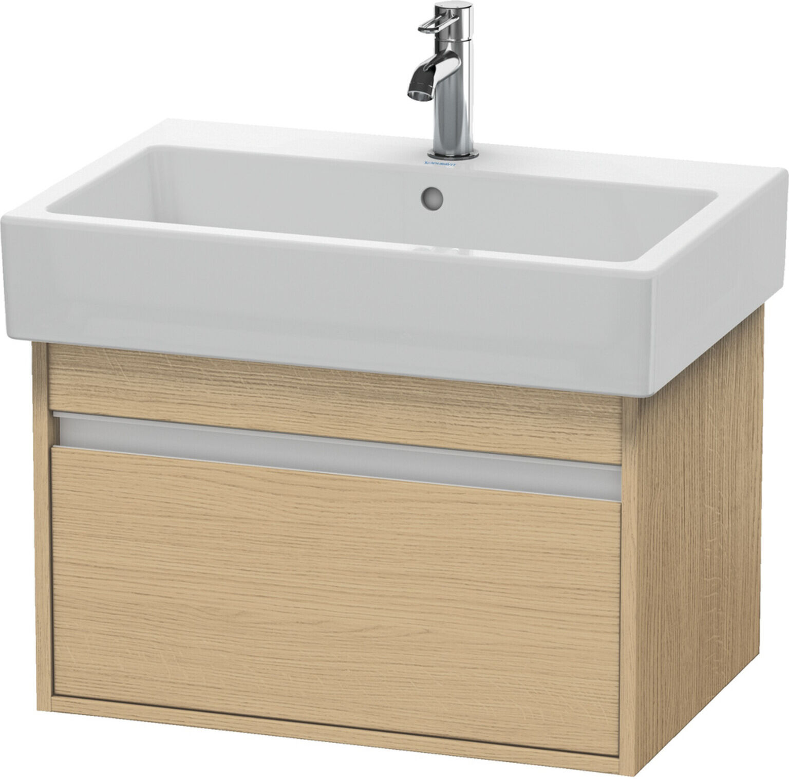 Duravit Waschtischunterschrank Ketho 65x44cm, Ei natur, 1 Auszug, wandhängend (KT668403030)
