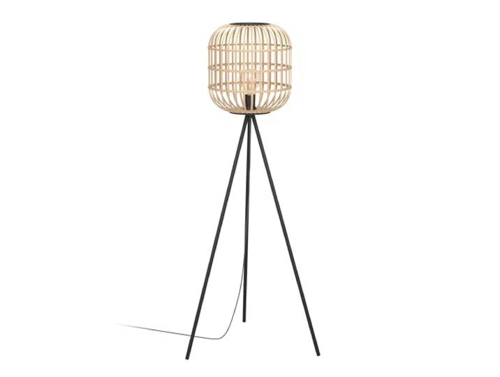 EGLO Stehlamp Bordesley, 1-flammige Vintage Stehleuchte, Natur, Boho, Hygge