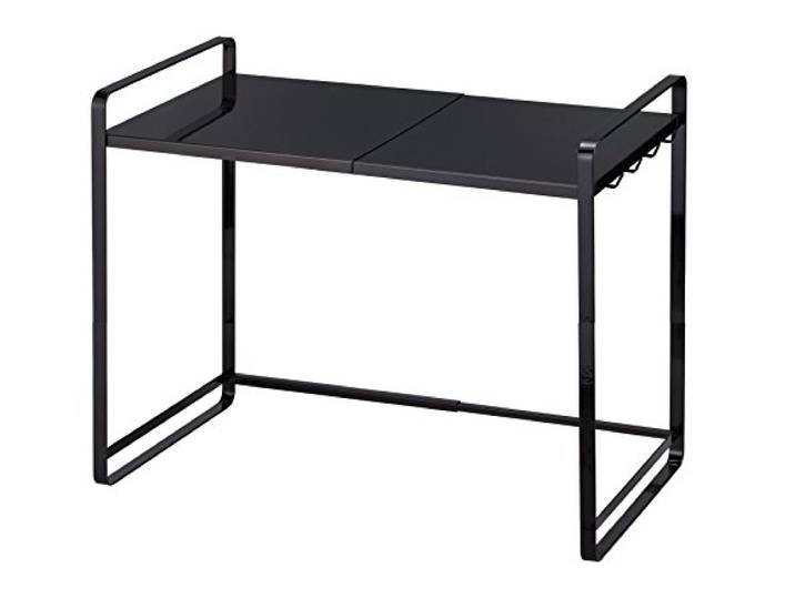 YAMAZAKI 3131 Tower Extendable Rack, Black, Steel, 47.575 x 35 x 50 cm