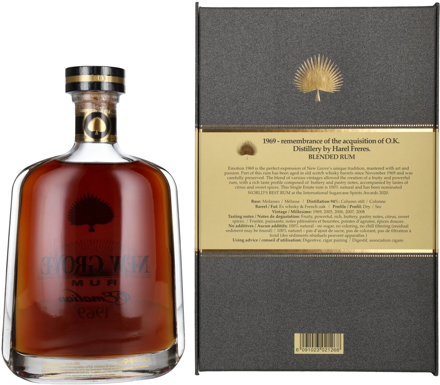 New Grove Rum New Grove EMOTION 1969 Mauritius Island Rum 47% Vol. 0,7l in Geschenkbox