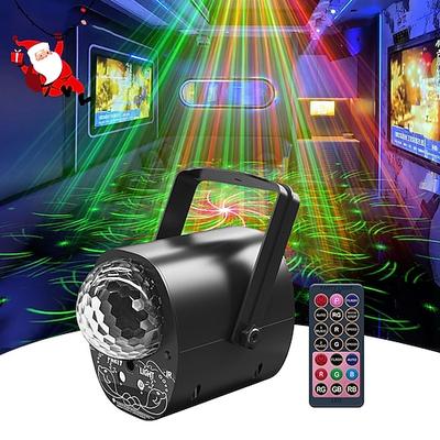 1 pc weihnachten led bunte rotierenden flash bühne licht mini kristall magic ball licht atmosphäre laser licht projektion licht party atmosphäre licht