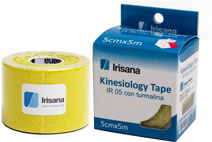 Kinesiology Tape Irisana com turmalina cor amarela 5cmx5m