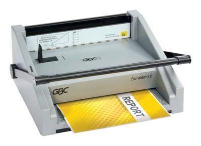 GBC SureBind 2 – Bindegerät, bis 500 Blatt, Stanzen 20 Blatt, 51 mm Strip, elektrisch, grau