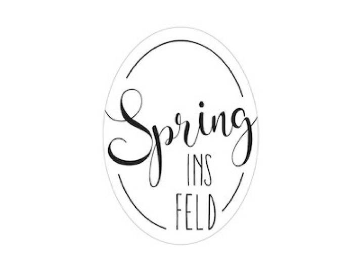 Rayher Label Kautschuk Spring ins Feld 4 × 5.5 cm 1 Stück