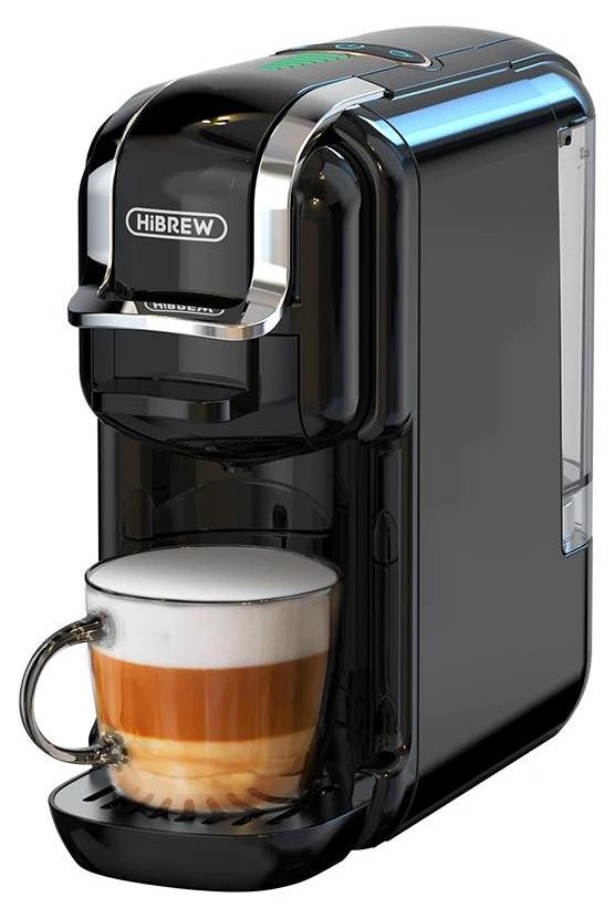 Multikapsel Kaffeemaschine - 5-in-1 Espressomaschine - 20 bar Druck - Heiß- & Kaltgetränke - Für Dolce Gusto Nespresso ESE Kapseln & Kaffeepulver - Schwarz