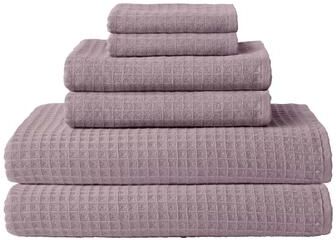 Uchino Waffle Twist 6-Piece Towel Bundle
