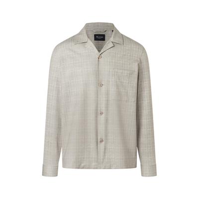 Langarmhemd MAERZ MUENCHEN "Maerz Muenchen 680301 Langarmhemd Herren Bekleidung", Herren, Gr. 52, EURO-Größen, beige, 65% Polyester, 30% Baumwolle, 5% Elasthan, Hemden