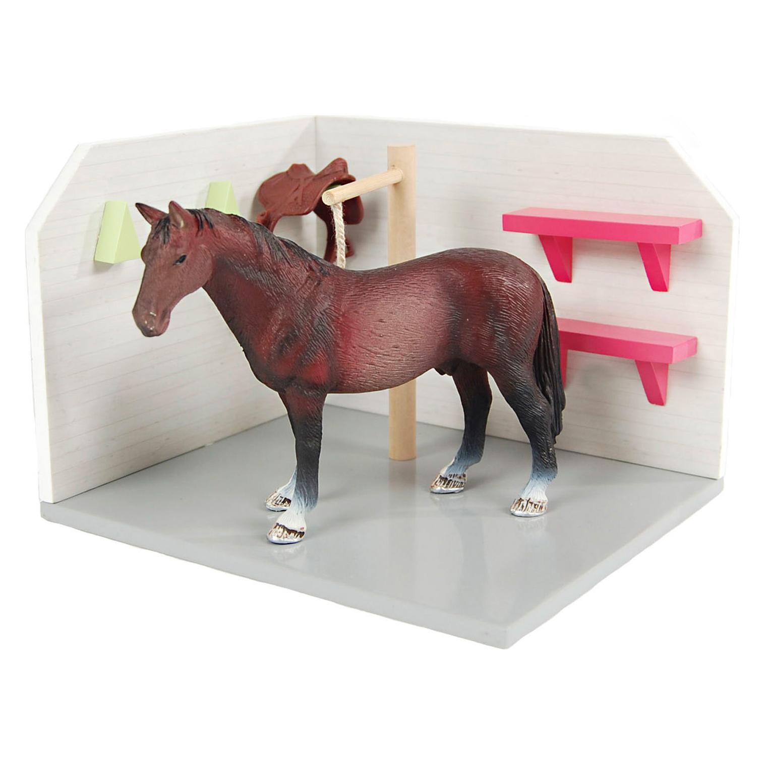 Kids Globe Farming Horse Waschbox Holz 1:24 (610205)