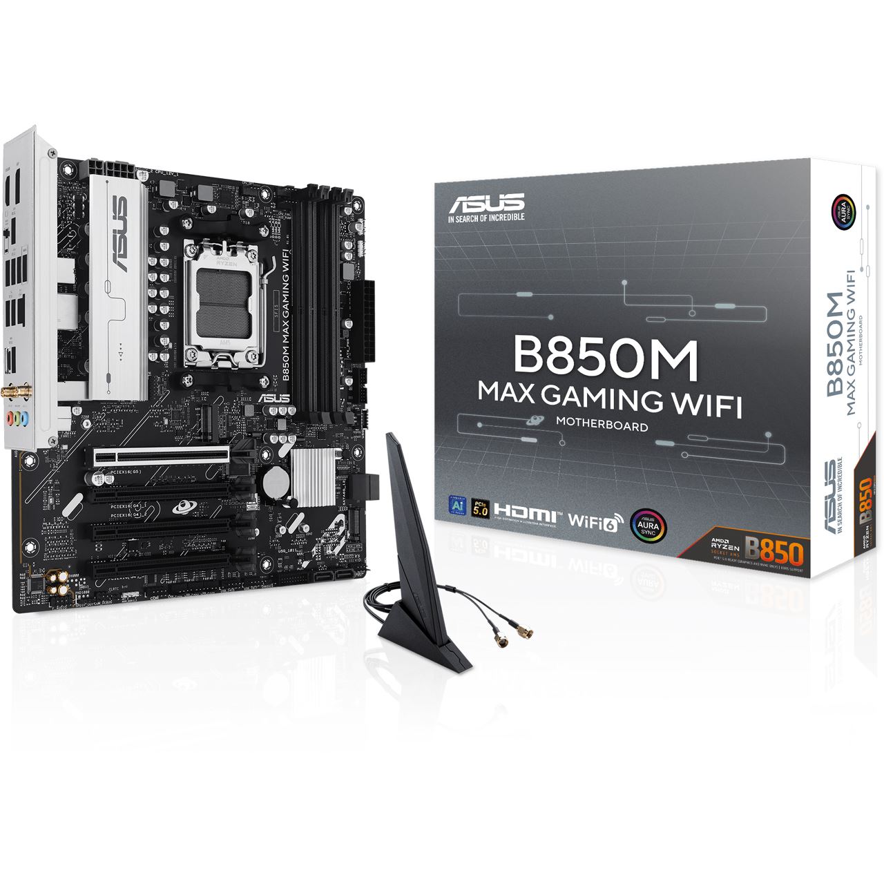 Asus B850M Max Gaming WIFI AMD B850 So.AM5 DDR5 mATX Retail