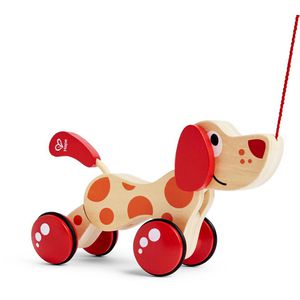 Hape Motorikspielzeug E0347, Nachziehhund Pepe, Nachziehspielzeug aus Holz, ab 1 Jahr