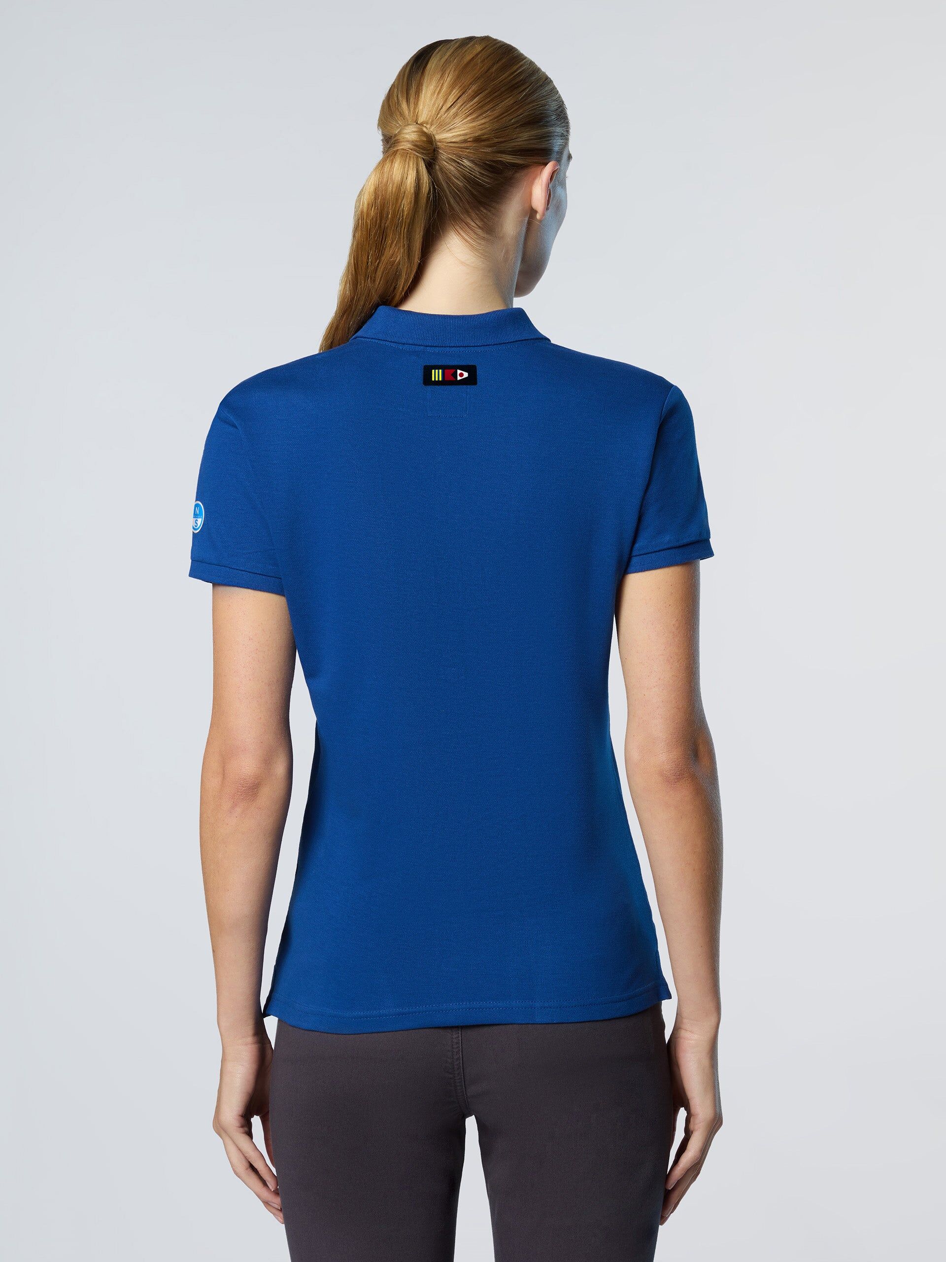 Polo North Sails x GB1 in piqué stretch Ocean blue XS
