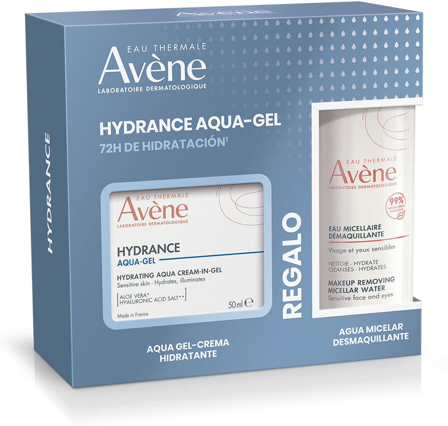Avène Hydrance Aqua Gel + Eau MICELLAIRE, Lot De 2