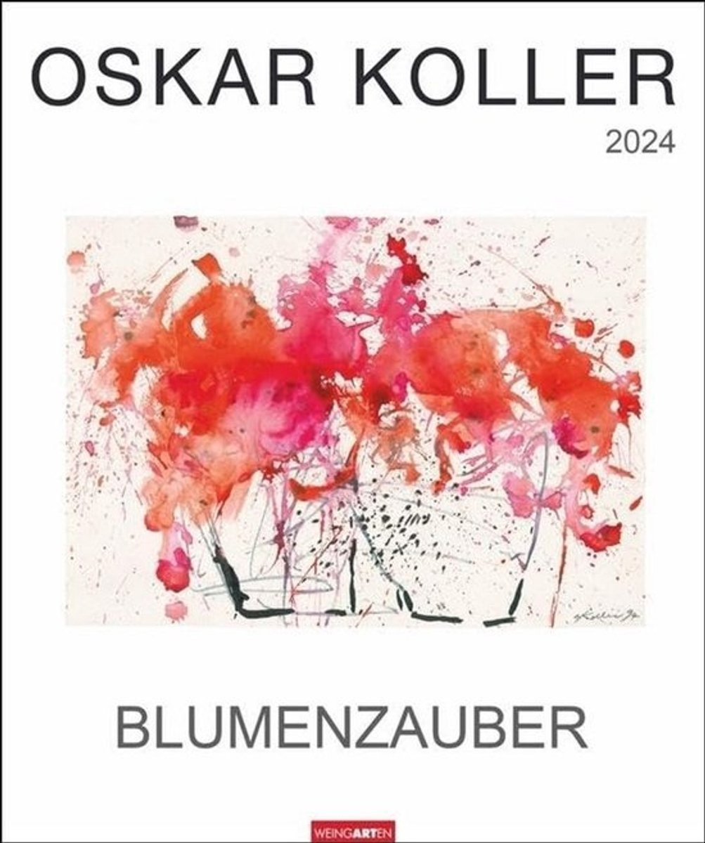 Kunstkalender 2024 met Aquarellen - Bloemen en Schilderijen in Grootformaat