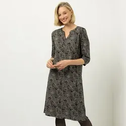 AMINATI® Kleid 3/4-Arm V-Ausschnitt Allover-Druck