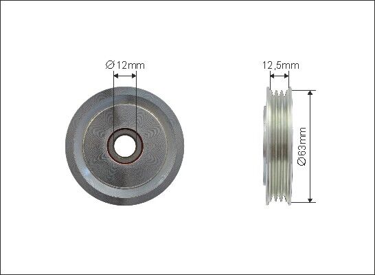 Caffaro Umlenk-/führungsrolle, Keilrippenriemen 500093 Für Toyota